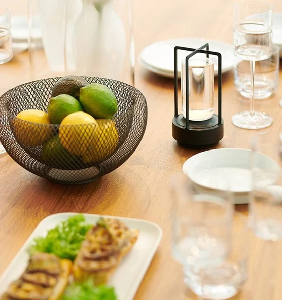 NOAS YL86 1244 Halki Siyah Şarjlı Masa Lambası 3 Renk - 3