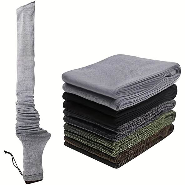 Silikon Kaplamalı Esnek Silah Çorabı - Tüfek ve Tabanca - Koyu Gri - 7