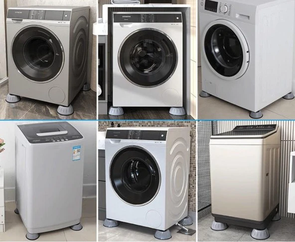 Çamaşır Makinesi Titreşim Engelleyici Stoper GRİ 4 lü Set - 2