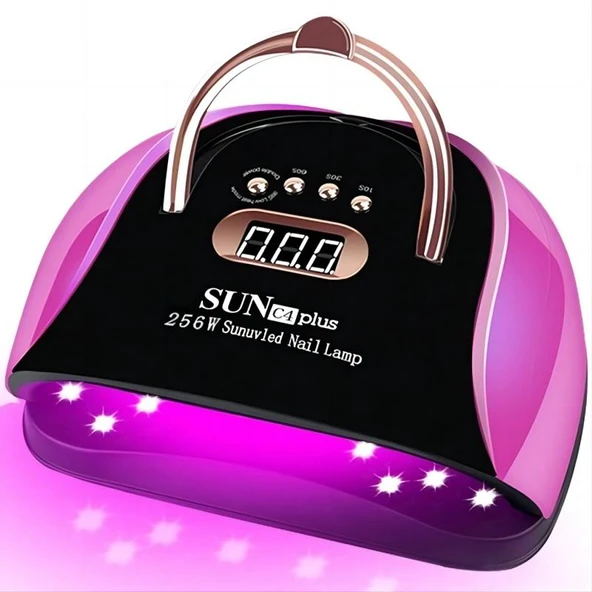 UV LED Tırnak Lambası - Pembe - 57 LED - EU Priz