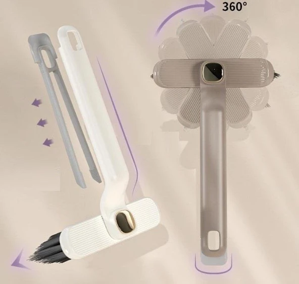 Döner Başlıklı Temizlik Fırçası Cımbızlı - Resim 3