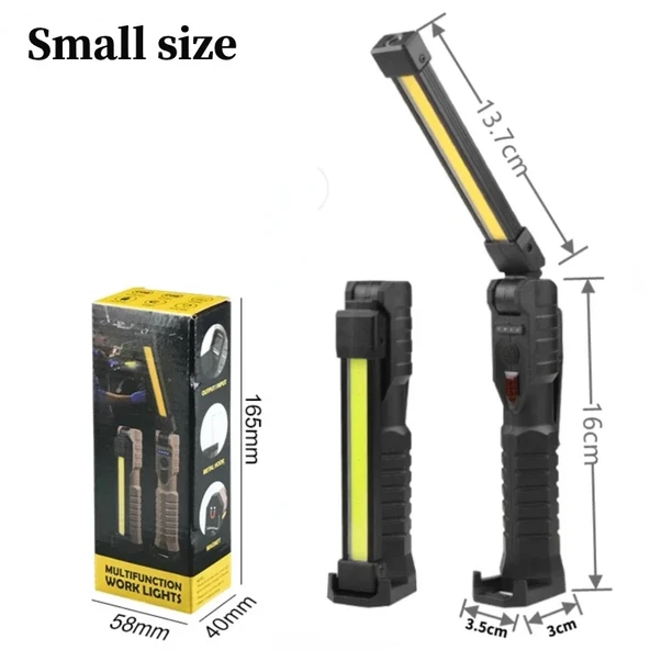 Katlanabilir COB XPE LED Çalışma Lambası - Küçük Boy Siyah