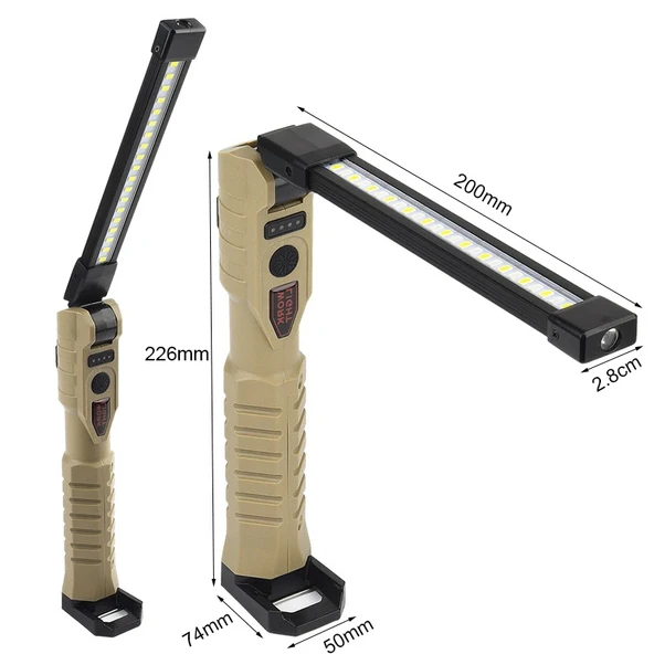 Katlanabilir COB XPE LED Çalışma Lambası - Büyük Boy Bej - 4