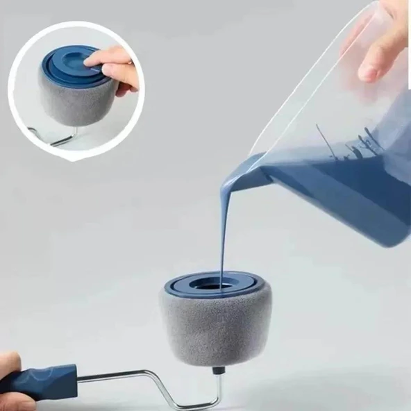DIY Duvar Boya Rulo Fırça Seti - 6 Parça - 5