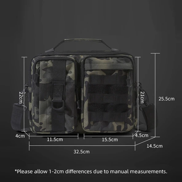 Taktik Molle Askılı Çanta - Siyah - 5