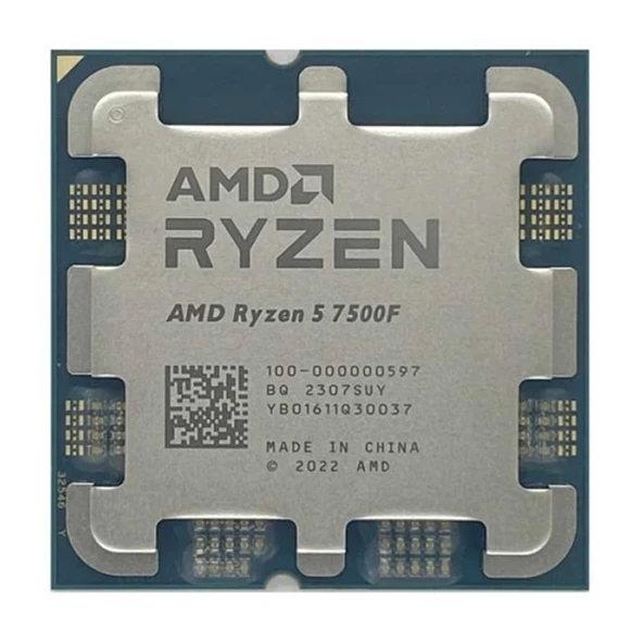 AMD RYZEN5 7500F 6 Core 5GHz 32MB 65W AM5 İşlemci (Kutusuz Fansız) - 2