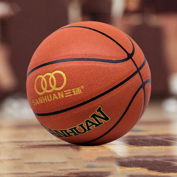 Çocuklar için 5 Numara PU Basketbol - Kahverengi Klasik - 2