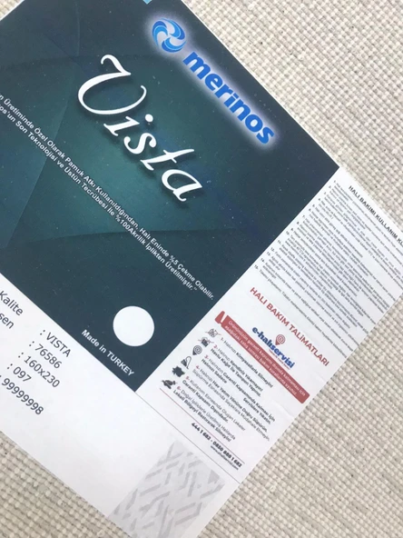 Merinos Halı Vista 76586 097 Serisi Triko Akrilik Salon Oturma Yatak Odası Halısı - 8