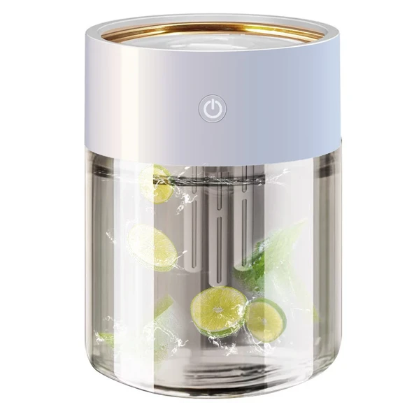 2L USB Hava Nemlendirici - 3 Nozullu - LED Işıklı - Ultrasonik Aroma Difüzör