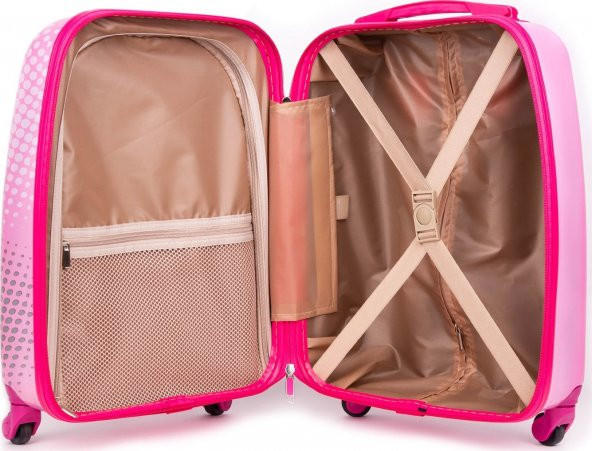 Mçs Pembe Çocuk Valizi Kabin Boy 456234 - 4