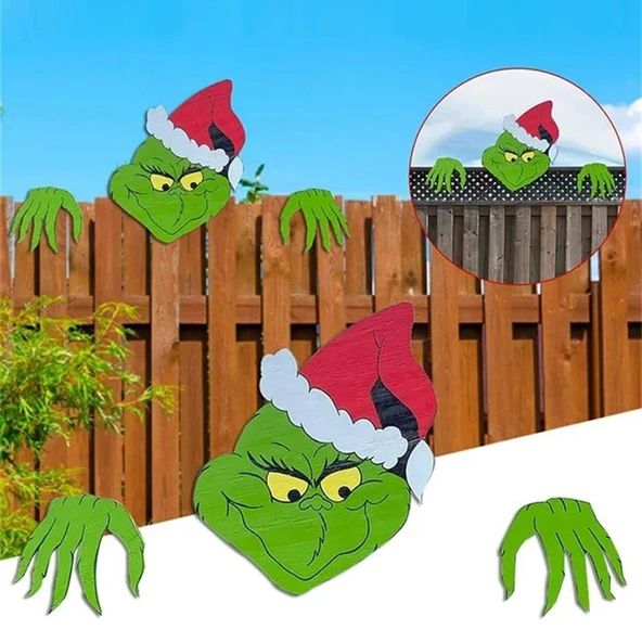 Noel Baba Ren Geyiği Bahçe Dekorasyonu - Stil C