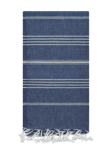 GRVTANIUM Kot Mavi %100 Pamuk 180x100cm Püsküllü Banyo,Plaj,Hamam Havlusu Kese Hediyeli M2 - 2