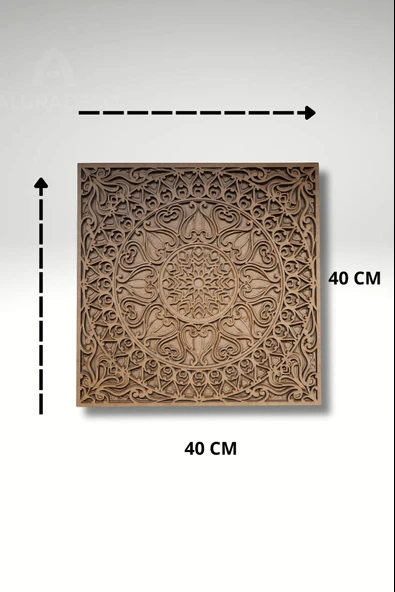 Atriyum Ahşap Duvar Dekoru Salon Koridor Dekoratif MDF Tablo - 4