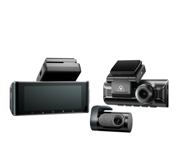 Azdome M550 Pro 4K Çift Kameralı Araç Kamerası WiFi GPS Gece Görüşü Park Modu Türkiye Garantili - 2
