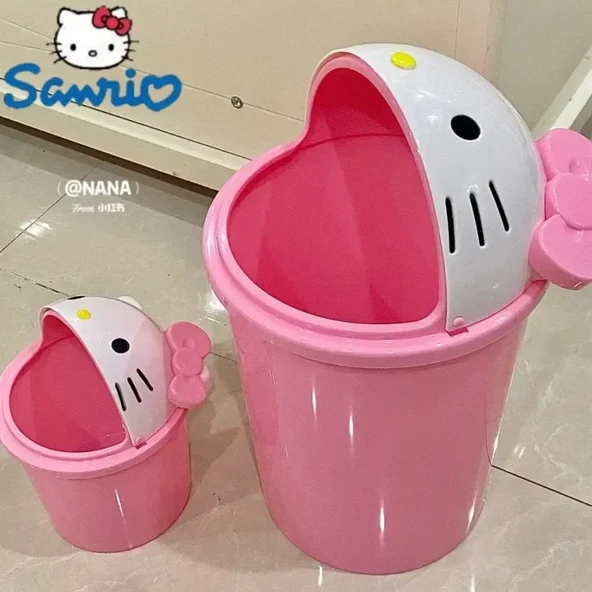 Sanrio Hello Kitty Kawaii Çöp Kutusu - Renk A - 8 Litre - 10