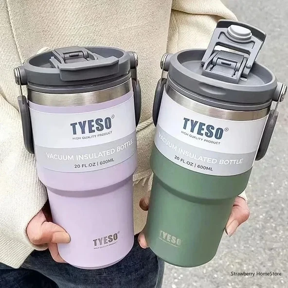 Paslanmaz Çelik Kahve Kupası - Mor - 900ML - 8