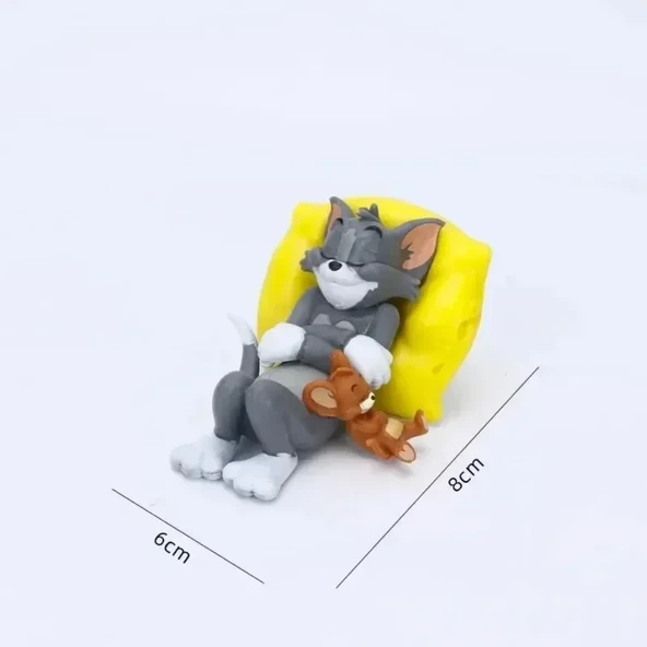 Tom ve Jerry Karikatür Ev Dekorasyonu Masaüstü Araba Süsleri - H Renk