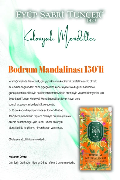 Okyanus, Verbena Limon, Mandalina ve Gül Kolonyalı Mendiller ve ROSIE - 2