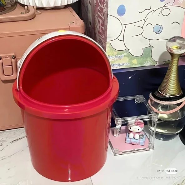 Sanrio Hello Kitty Kawaii Çöp Kutusu - Renk A - Küçük - 8