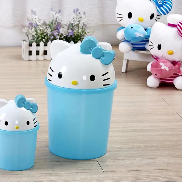 Sanrio Hello Kitty Kawaii Çöp Kutusu - Renk A - Küçük - 9