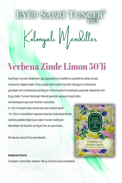 Okyanus, Verbena Limon, Mandalina ve Gül Kolonyalı Mendiller ve ROSIE - 5