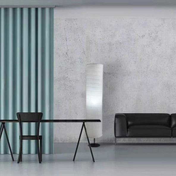 Nordik Minimalist Kağıt Ayak Lambası - Japon Tarzı - Modern Işık Lüks Ev Dekorasyonu - LED Abajur Seti - 3