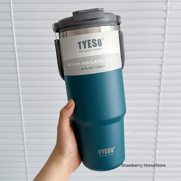 Paslanmaz Çelik Termos - Mavi - 1050ML