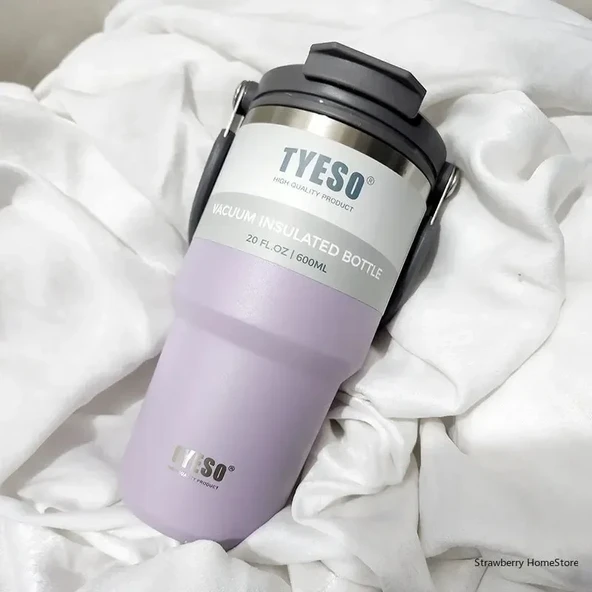 Paslanmaz Çelik Termos - Beyaz - 750ML - 4