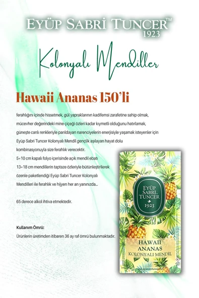 30'lu Gül, 150'li Ananas ve Kiraz Kolonyalı Mendil ve ROSIE - 2