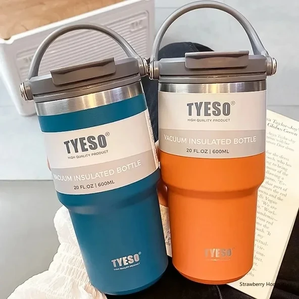 Paslanmaz Çelik Kahve Kupası - Mor - 900ML - 7