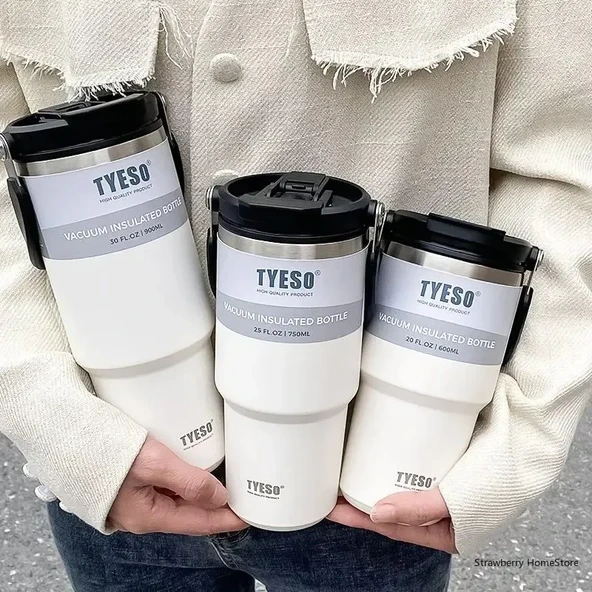 Paslanmaz Çelik Termos - Beyaz - 1200ML - 11