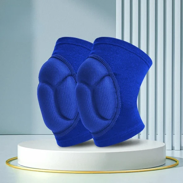 Spor Kalınlaştırma Dizlikleri - Mavi - M (40-65KG)