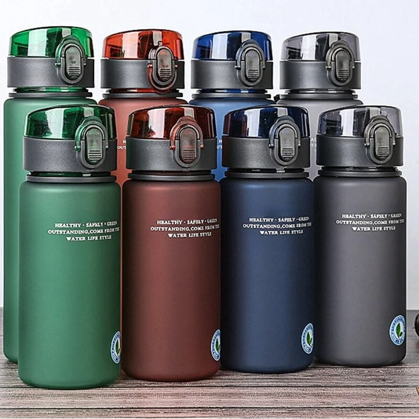Sızdırmaz Spor Şişesi - Gri - 400ml - 2