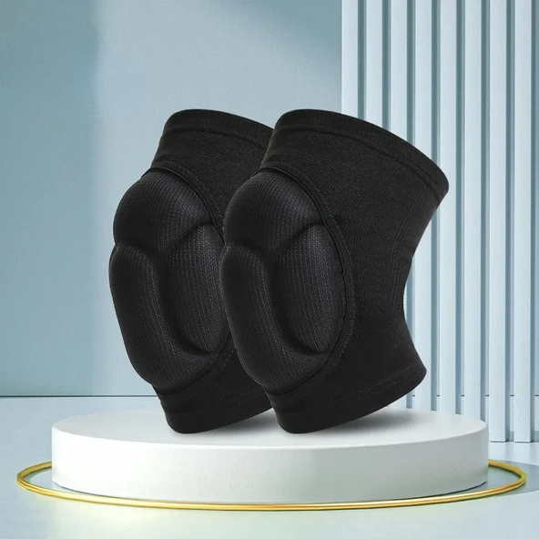 Spor Kalınlaştırma Dizlikleri - Siyah - S (40KG Altı)