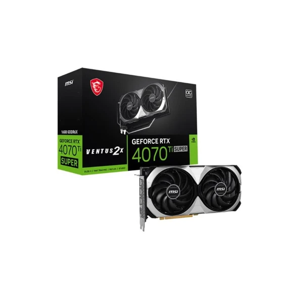 MSI RTX 4070 TI Super 16G Ventus 2X OC 256 Bit GDDR6X 16 GB Ekran Kartı