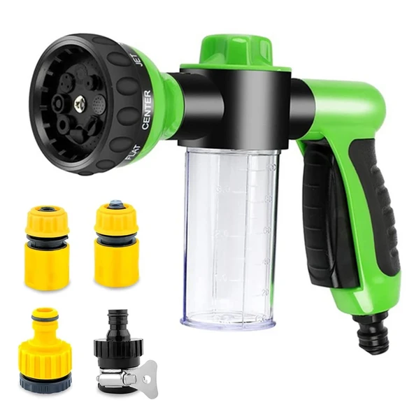 8-in-1 Evcil Hayvan Duş Sprey Tabancası - Yeşil Takım