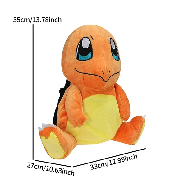 Pokemon Peluş Oyuncak Sırt Çantası - Renk 3 - 35x27x33 cm