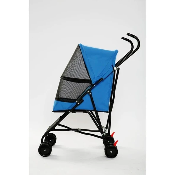 Tommy Evcil Hayvan Arabası Mavi 76.5*44*99cm Max 15kg - 2