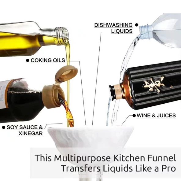Mantar Funnel Mini Mutfak Sıvı Transfer Aracı - 2