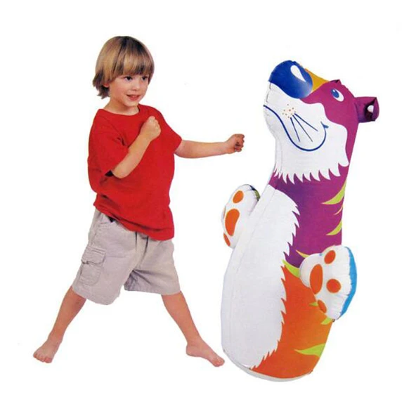 Şişme Tumbler Yumruk Torbası - Kaplan - 98x44 CM - 6