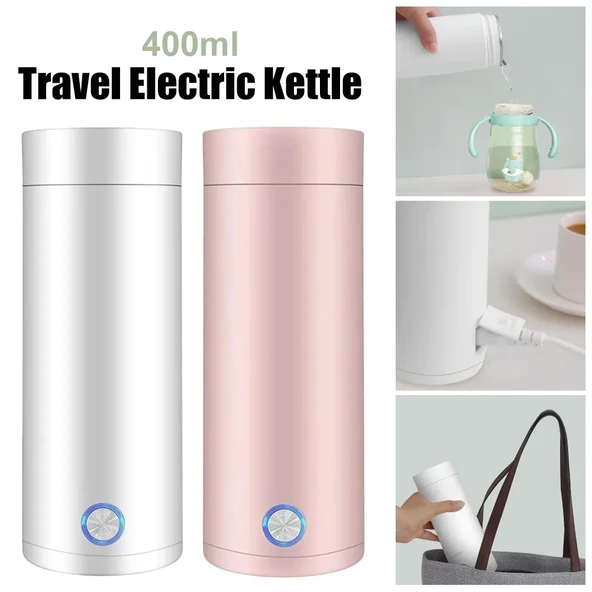 400ml Seyahat Elektrikli Su Isıtıcı - Beyaz - EU Priz - 8