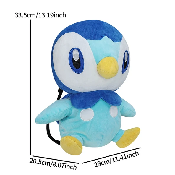 Pokemon Peluş Oyuncak Sırt Çantası - Renk 7 - 33.5x20.5x29 cm