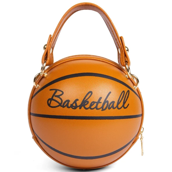 Basketbol Şeklinde Omuz Çantası - Pembe - 3