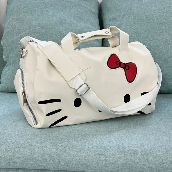 Hello Kitty Tek Omuzlu Çanta - 40x28x15CM - Pembe