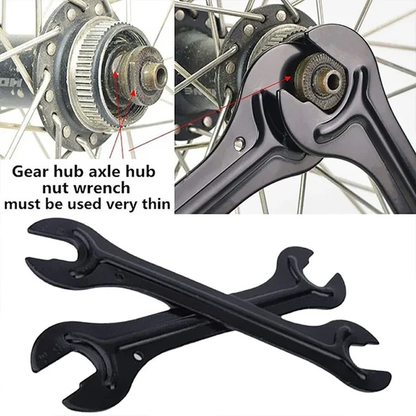 Bisiklet Hub Kon Anahtarı - 4'ü 1 Arada - 1 Adet - 2