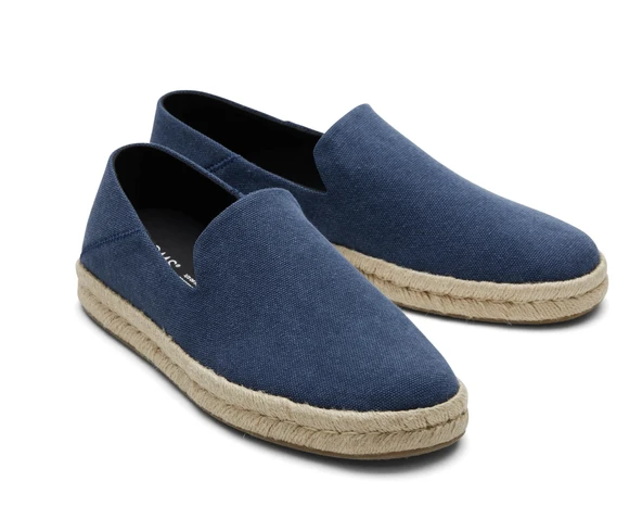 TOMS lacivert santiago erkek ayakkabı - 2