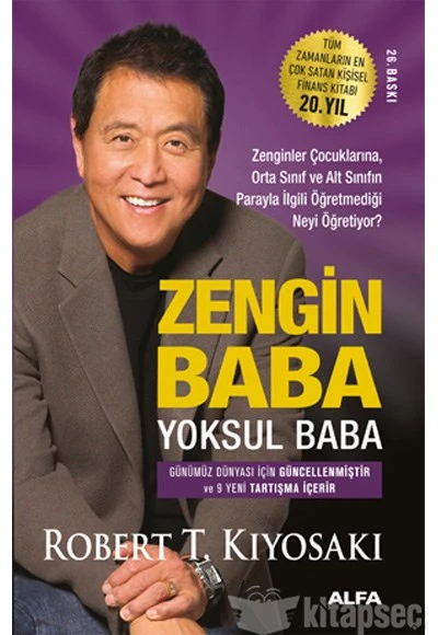 Zengin Baba Yoksul Baba Robert T. Kiyosaki Alfa Yayınları (TEMİZ İKİNCİ EL