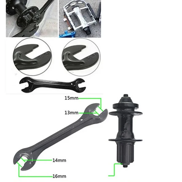 Bisiklet Hub Kon Anahtarı - 4'ü 1 Arada - 2 Adet - 6