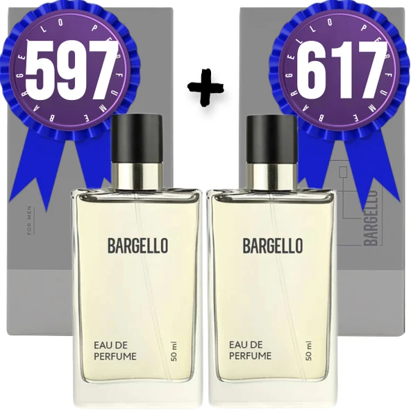 Bargello Parfüm 597 Erkek Woody 50 ML + 617 Erkek Oriental 50 ML EDP