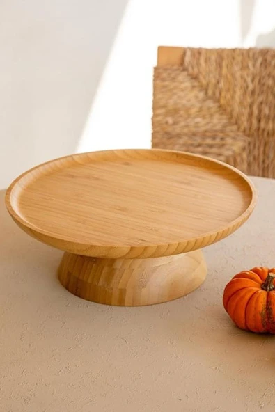 Mien Bambu Ayaklı Sunumluk 28 Cm ürün görseli